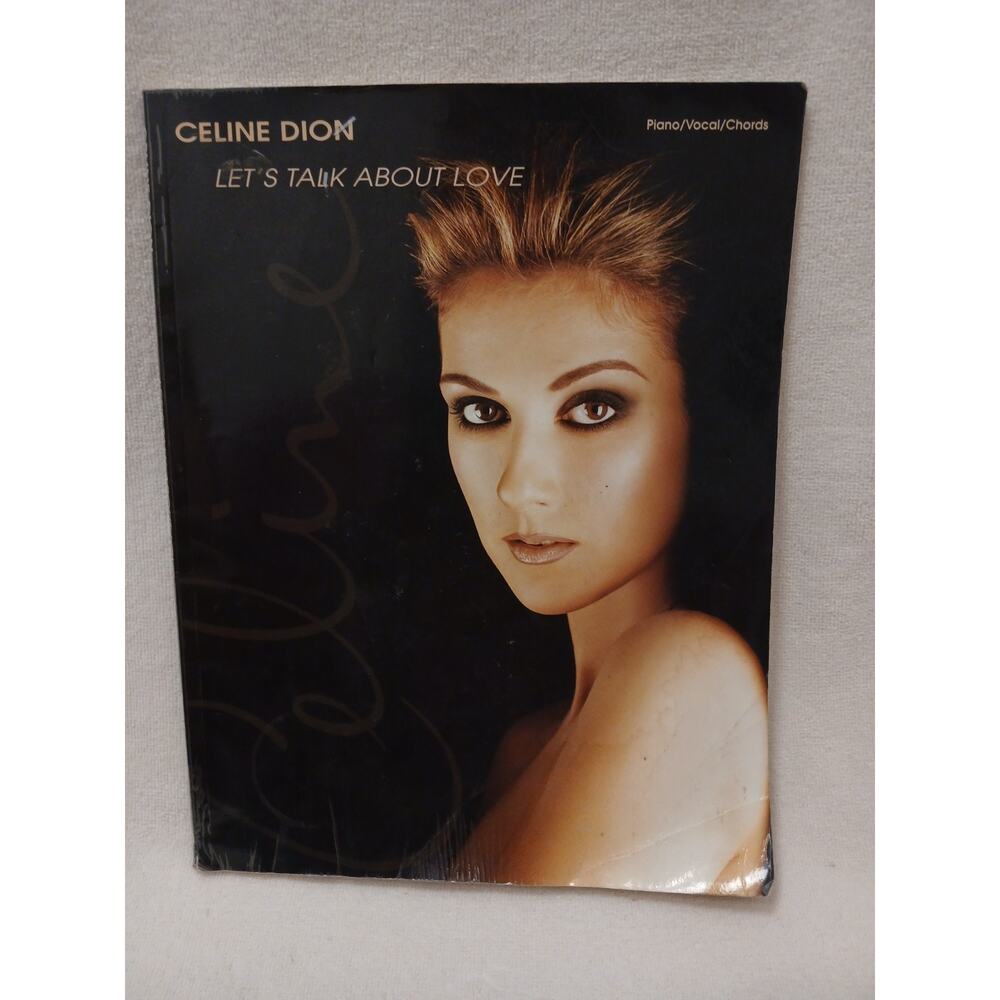 Celine Dion L Sheet Music Songbook Let's Talk about Love Piano Vocal Chords Pop